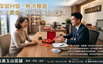 【保留回憶,解決難題——您的黃金,玉山當舖幫您守護】